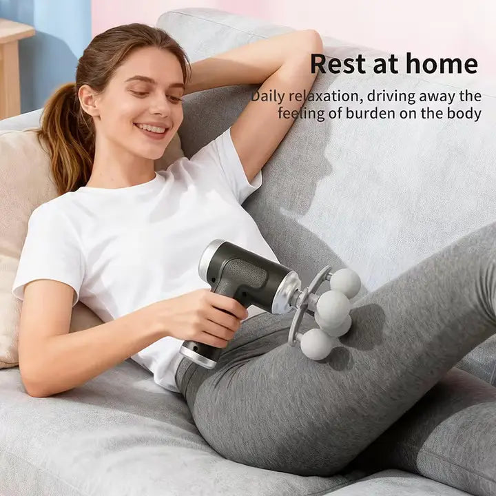 Multi-head massage gun|Deep tissue massager|Percussion muscle massager
|Post workout recovery gun|Athlete muscle massager|Muscle soreness relief tool|Portable percussion massager|