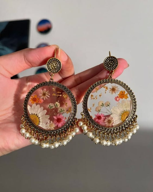 Customized Rose Petal Jhumka