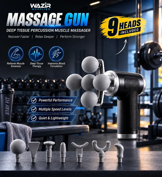 Multi-head massage gun|Deep tissue massager|Percussion muscle massager
|Post workout recovery gun|Athlete muscle massager|Muscle soreness relief tool|Portable percussion massager|